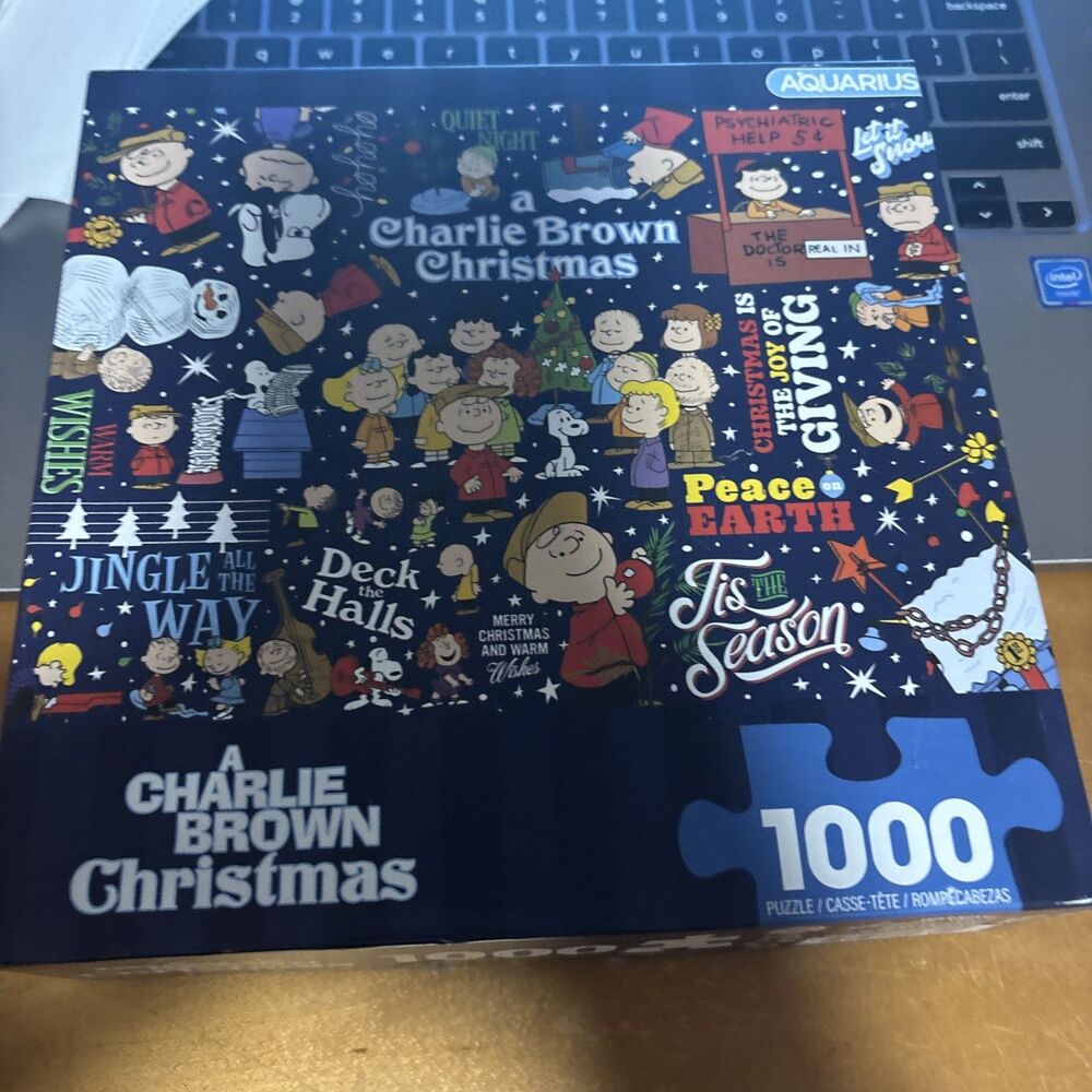 Peanuts Charlie Brown 1000 Piece Puzzle Wrapping Paper Aquarius